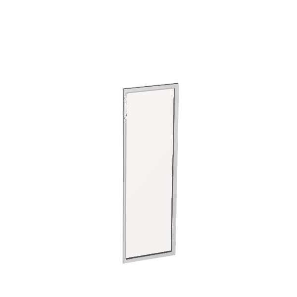 Дверь стеклянная в алюм. раме (без ручки) S60.0 L/R BekWem (МДФ)
